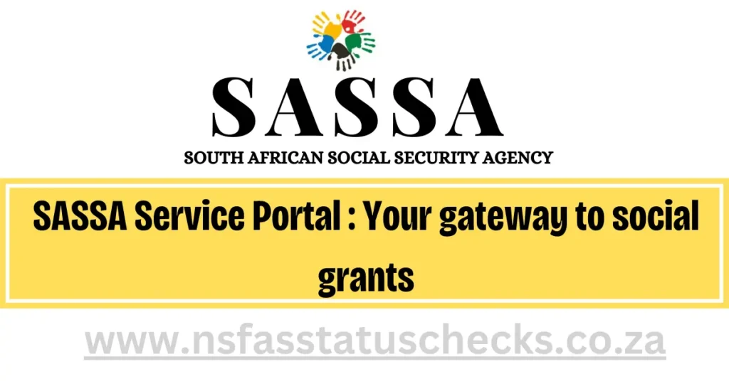 SASSA Service Portal 